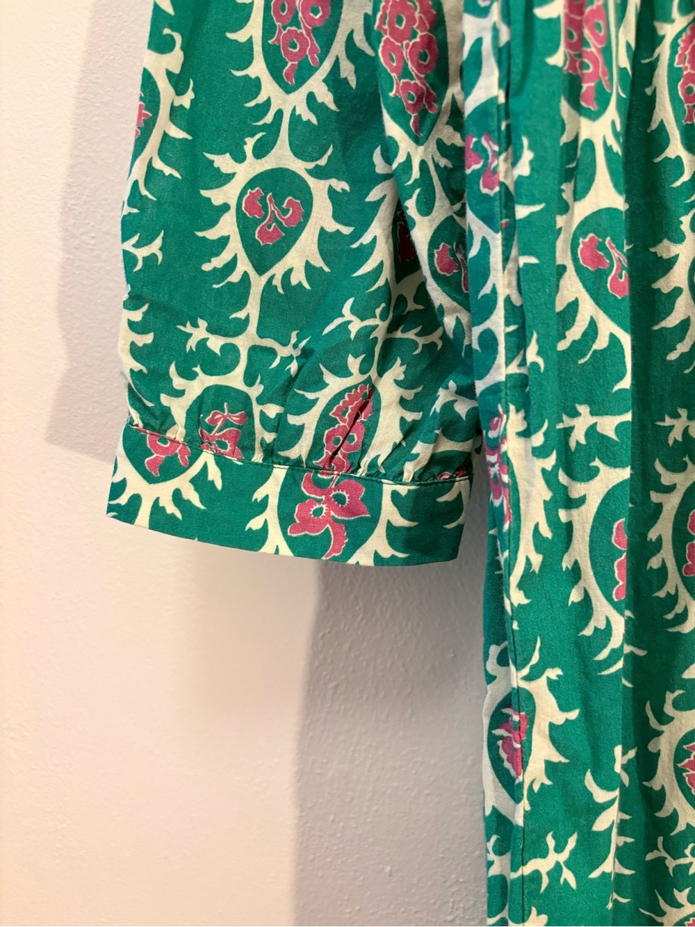 Deluc Small Green Floral Button-Front Midi Dress - Picture 5 of 8